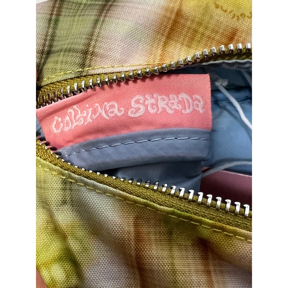 BAGGU x Collina Strada Women Shoulder Bag Cargo Plaid OS Green NWT Utility - Picture 7 of 13